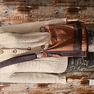 Brown leather Varese purse